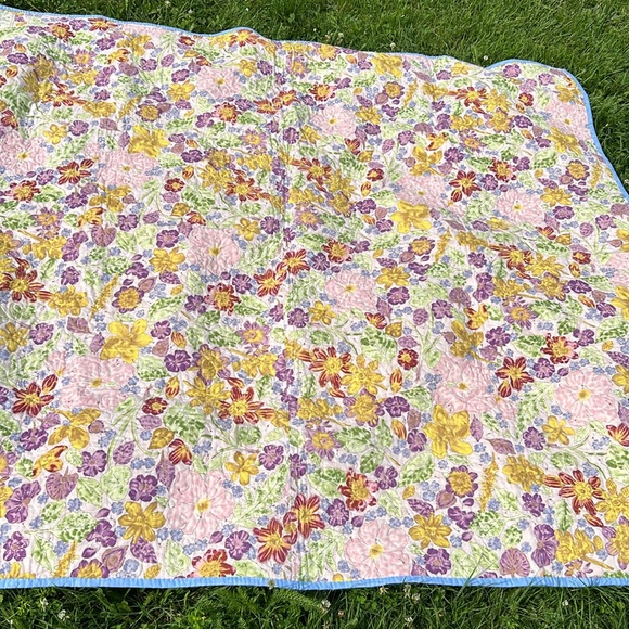 OOAK Handcrafted Quilt NWOT Handmade Cottagecore Grandma Romantic Shabby Chic - Picture 9 of 14